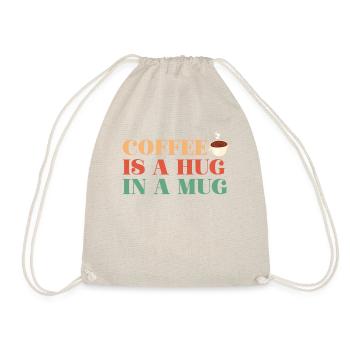 Coffee Hug In A Mug Comfort Tee - Drawstring Bag - nature - Front
