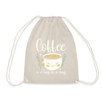 Coffee Hug In A Mug Comfort Tee - Drawstring Bag - nature - Front