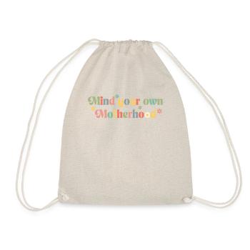 T-shirt unique de la vie de maman de la maternité - Sac de sport léger - nature - Devant