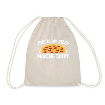 T-shirt cuisine de l’amateur de pizza - Sac de sport léger - nature - Devant