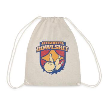 Bowlshit Funny Bowler Graphic Tee - Turnbeutel - Natur - Vorne