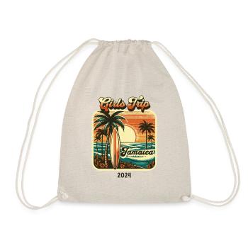 Jamaica Girls Trip 2024 Strand-t-shirt - Turnbeutel - Natur - Vorne