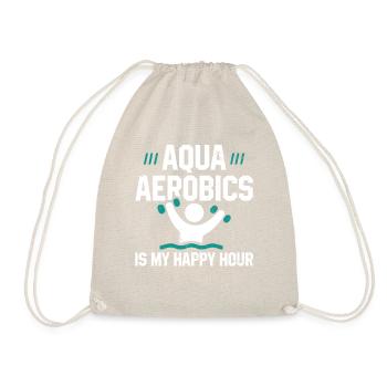 Aqua Aerobics Happy Hour T-shirt - Sac de sport léger - nature - Devant