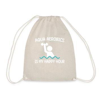 Aqua Aerobics Happy Hour T-shirt - Sac de sport léger - nature - Devant