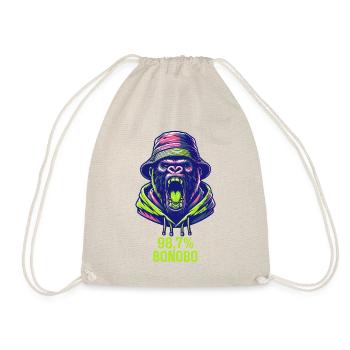 98.7 Bonobo Evolution Chimpanzee Tea - Drawstring Bag - nature - Front