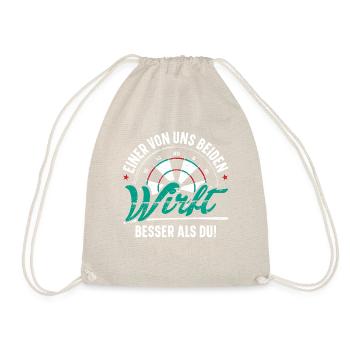 Funny Darter Duo Motif Tee - Drawstring Bag - nature - Front