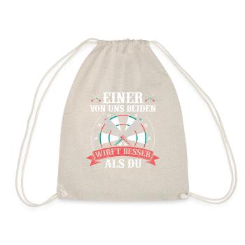 Funny Darter Duo Motif Tee - Drawstring Bag - nature - Front