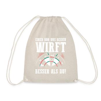 Funny Darter Duo Motif Tee - Drawstring Bag - nature - Front