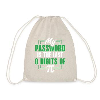 Pi Digits Password Math Humor Tee - Turnbeutel - Natur - Vorne