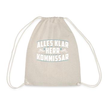 Retro 80er Polizei Humor Tee - Turnbeutel - Natur - Vorne