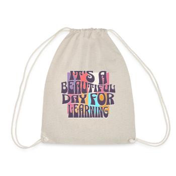T-shirt « it’s A Beautiful Day Learning » - Sac de sport léger - nature - Devant