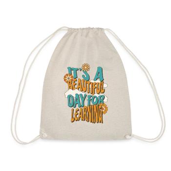 T-shirt « it’s A Beautiful Day Learning » - Sac de sport léger - nature - Devant