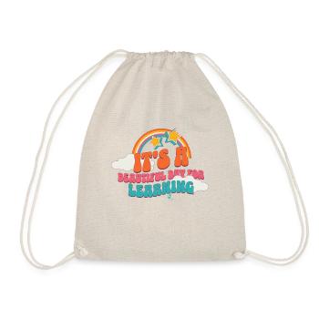 T-shirt « it’s A Beautiful Day Learning » - Sac de sport léger - nature - Devant
