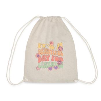 T-shirt « it’s A Beautiful Day Learning » - Sac de sport léger - nature - Devant