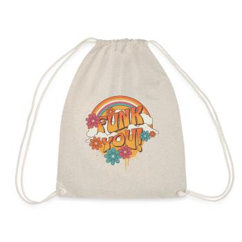 Funk You Vintage Music Tee - Turnbeutel - Natur - Vorne