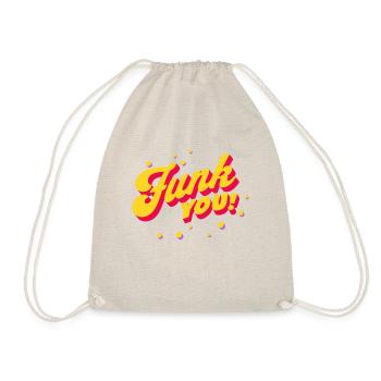 Funk You Vintage Music Tee - Turnbeutel - Natur - Vorne