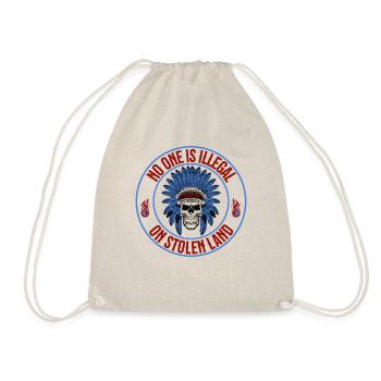 T-shirt « Terre volée du chef indien » - Sac de sport léger - nature - Devant