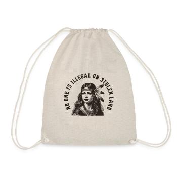T-shirt « Terre volée du chef indien » - Sac de sport léger - nature - Devant
