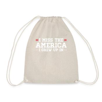 T-shirt rétro usa nostalgie - Sac de sport léger - nature - Devant