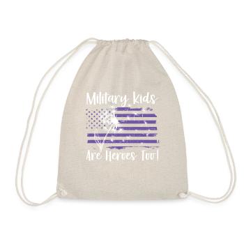 Chemise Hero pour MiSupport Military Kids Hero Tee - Sac de sport léger - nature - Devant