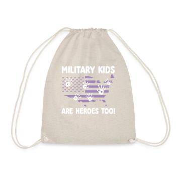 Chemise Hero pour MiSupport Military Kids Hero Tee - Sac de sport léger - nature - Devant