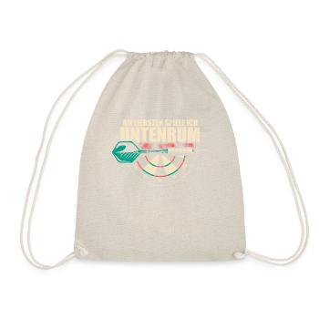 Chemise d’humour Dartplayer - Bas - Sac de sport léger - nature - Devant