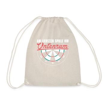 Chemise d’humour Dartplayer - Bas - Sac de sport léger - nature - Devant