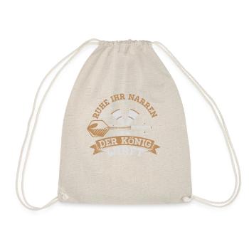 Darts Player King Shirt - Drawstring Bag - nature - Front