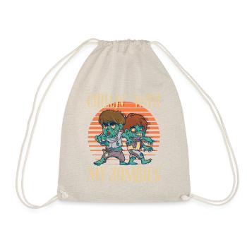 Zombie crew t-shirt - Drawstring Bag - nature - Front