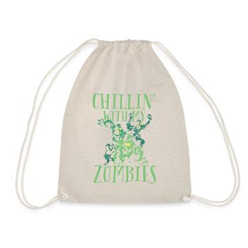 Zombie crew t-shirt - Drawstring Bag - nature - Front