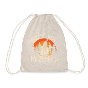 Zombie crew t-shirt - Drawstring Bag - nature - Front