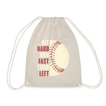 Baseball Strategy Player T-Shirt - Drawstring Bag - nature - Front