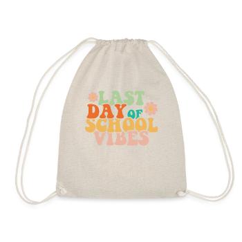 t-shirt « last Day Of School Summer Vibes » - Sac de sport léger - nature - Devant