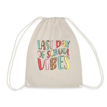 t-shirt « last Day Of School Summer Vibes » - Sac de sport léger - nature - Devant