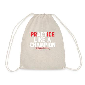 T-shirt de baseball motivant - Sac de sport léger - nature - Devant