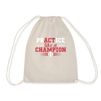 T-shirt de baseball motivant - Sac de sport léger - nature - Devant