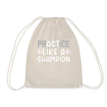 T-shirt de baseball motivant - Sac de sport léger - nature - Devant
