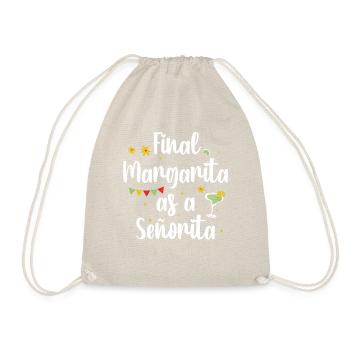 FinalSeniorita-abschluss-margarita-t-shirt - Turnbeutel - Natur - Vorne