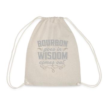 Lustiges Bourbon-wisdom-t-shirt - Turnbeutel - Natur - Vorne
