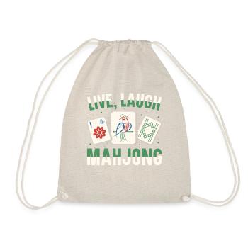 Live Laugh Mahjong T-shirt - Sac de sport léger - nature - Devant