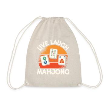 Live Laugh Mahjong T-shirt - Sac de sport léger - nature - Devant