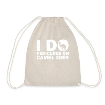 Camel Toes Pédicure Humour T-shirt - Sac de sport léger - nature - Devant