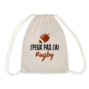 J'peux pas j'ai rugby - Sac de sport léger - nature - Devant