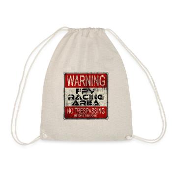 FPV Racer Quadcopter Drone Drone Area - Drawstring Bag - nature - Front