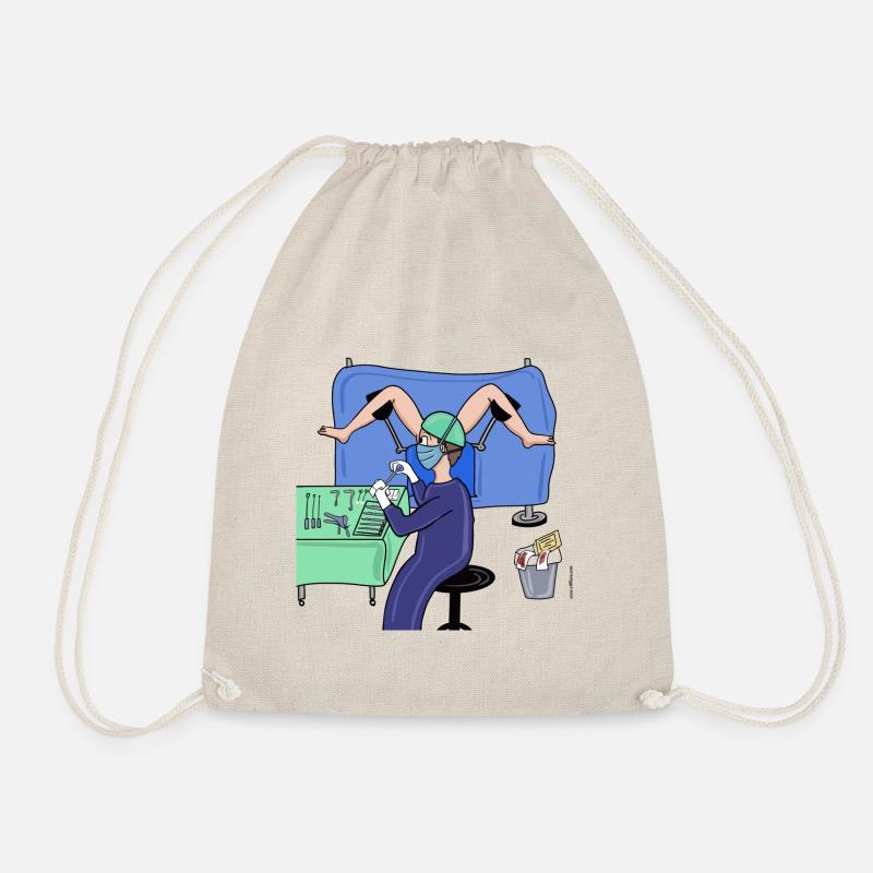 Gynecologist 2 - Drawstring Bag - nature