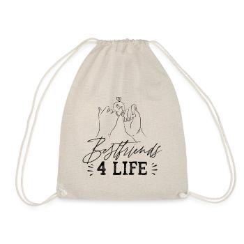 Best Friends for Life Friendship Saying - Drawstring Bag - nature - Front