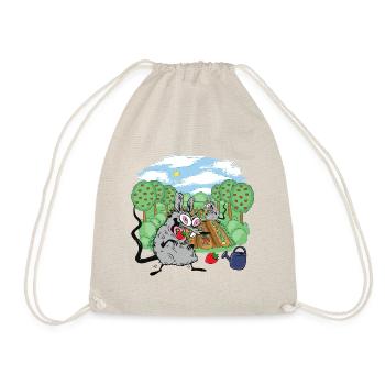 Rat, Gardening, Rats, Rodents, Strawberries, Mouse, Mice - Drawstring Bag - nature - Front