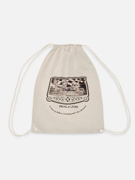 Mexico Lindo - Lovely Mexico - Drawstring Bag - nature