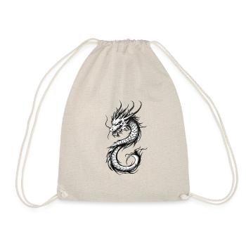 Tatouage de dragon, dessin crayon dragon - Sac de sport léger - nature - Devant