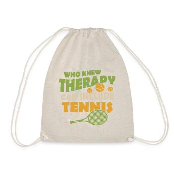 Thérapie tennis drôle de dicton - Sac de sport léger - nature - Devant
